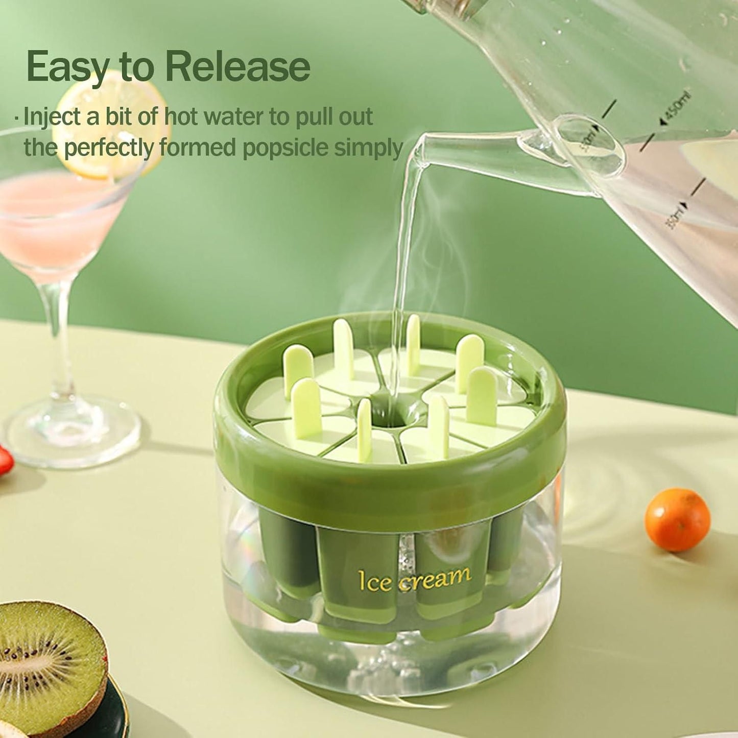 Reusable DIY 8 Pieces Ice Pop Mould